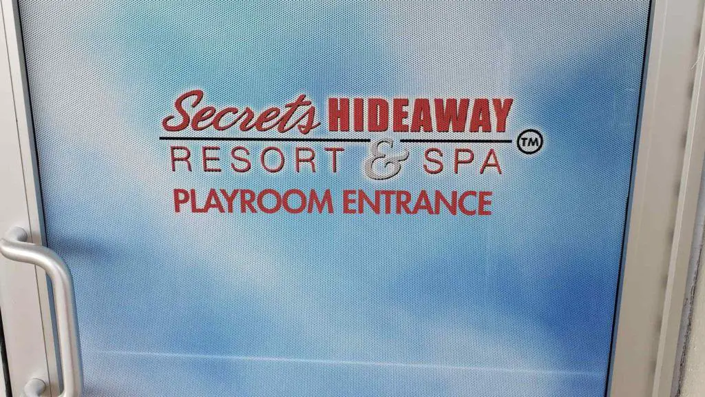 Secrets Hideaway Playroom entrance