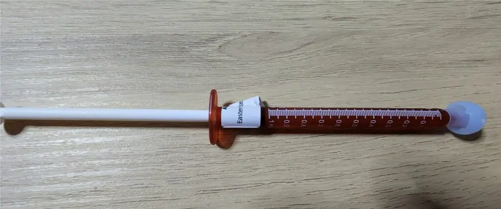Trimix Gel syringe