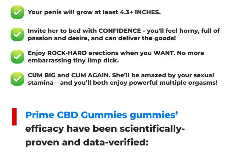 Prime CBD Gummies for penis enlargement claims 2